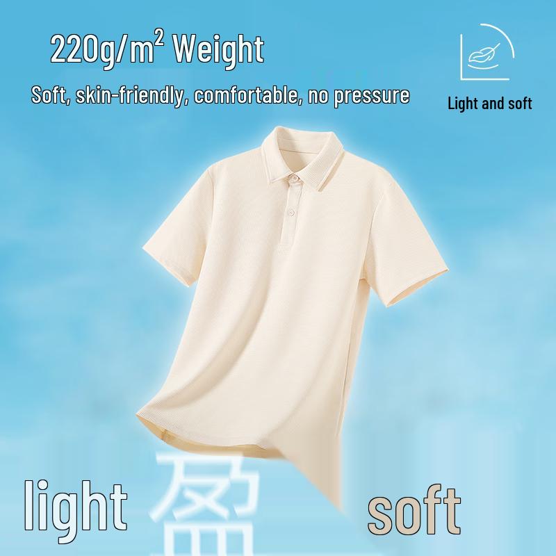 Jeanswest Herren Polo-Shirt mit Waffelstrick und entspannter Passform