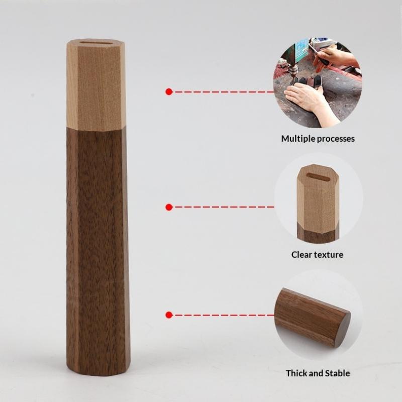 Octagonal Knife Handle For Diy Semi-Finished Handmade Damascus Steel Knife Material Kitchen Knife Handle