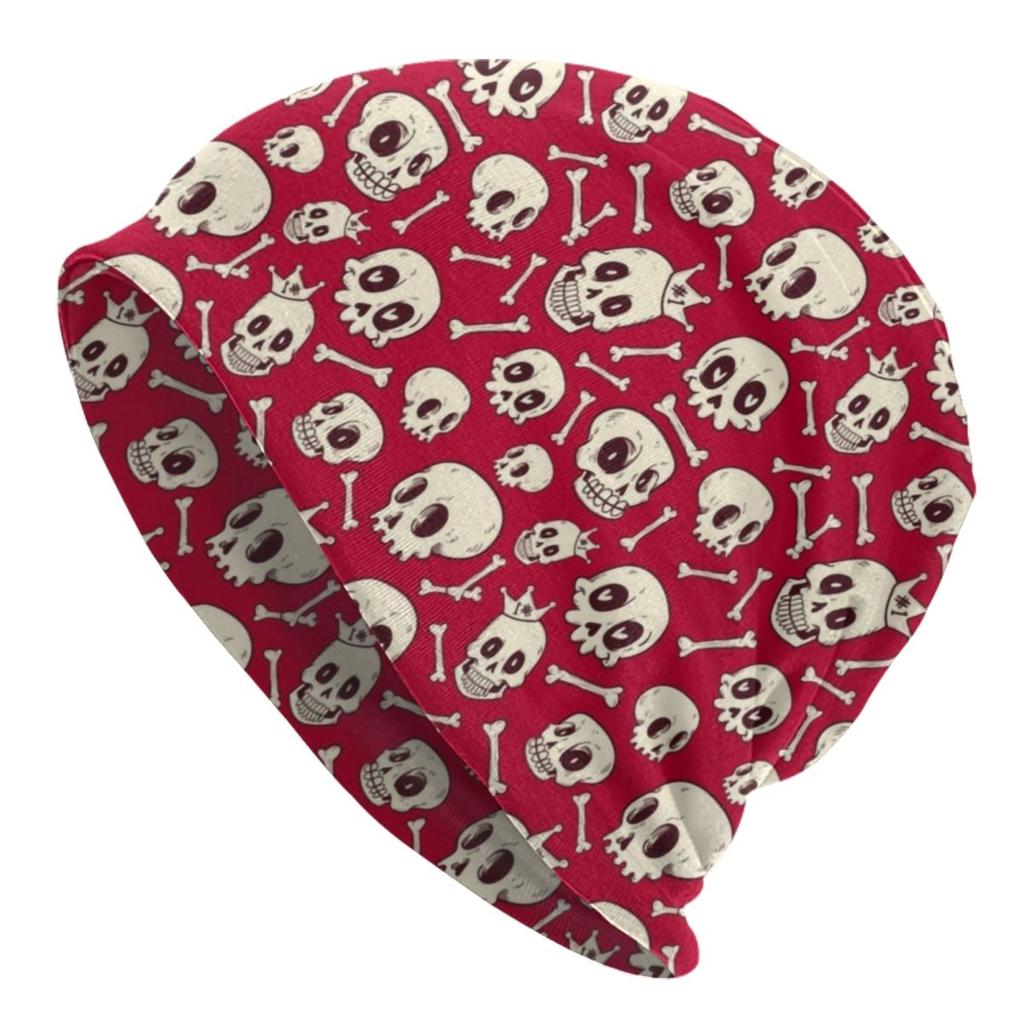 Horror Gothic Skeleton Death Skull Skullies Beanies Caps For Unisex Women Unisex Street Winter Warm Knitted Hat Adult Bonnet Hats