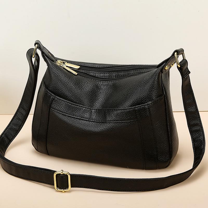 Genuine Leather Women's Crossbody Bag 2026: Versatile, Large Capacity, Single-Shoulder Design