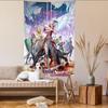 Lineage 2 Games Anime Tapestry Hippie Flower Wall Carpets Dorm Decor Cheap Hippie Wall Hanging