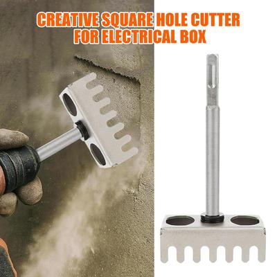 Square Hole Cutter 86 Type Square Hole Puncher Square Handle Hole Opener Drywall Cutout Tool for Dust Control Sheetrock Cutting