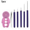 1/6/7/12Pcs Quilling Paper Pen Scrapbooking Rolling Manual Craft DIY Origami PVC Handle Slotted Structure Practical Tools