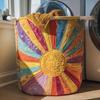 Quilted Laundry Basket Storage Organizer Clothes Dirty Home Organization