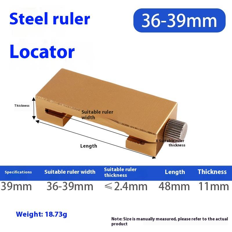 1/2Pcs Carpentry Steel Ruler Positioning Limit Block Measuring Marking Gauge Protable Accurate Positioning Woodworking Tools