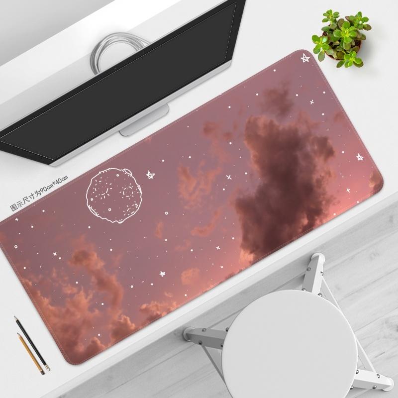 Pink Mouse Pad HD Printing Large Seaming Waterproof Mouse Pad Antislip Gaming Mouse Pad