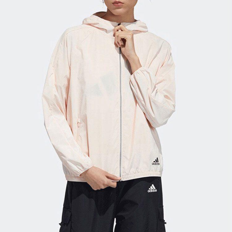 Adidas Jackets Women's Pink Hooded Moderate Other GP0668