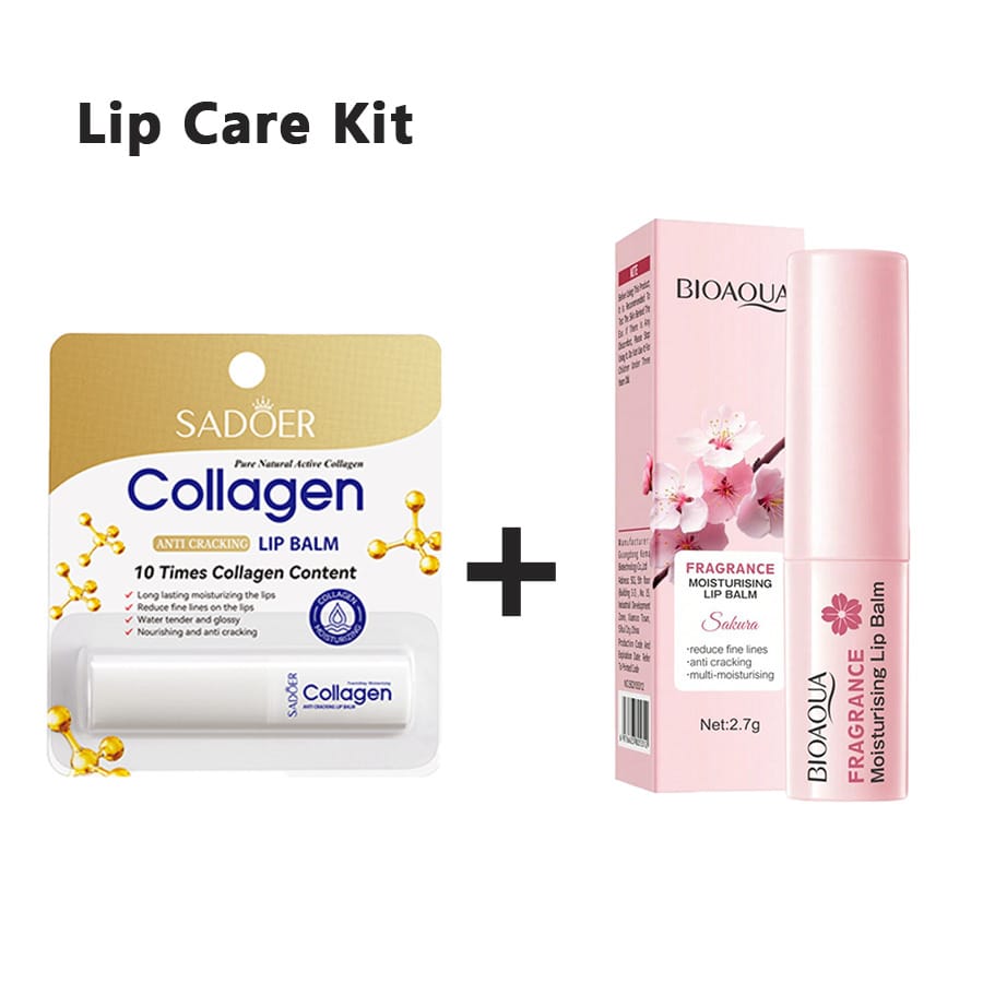 2 Set 2Collagen ANTI CRACKING LIP+ 2FRAGRANCE Moisturising Lip BalmBALM Reduce Lip Wrinkles, Prevent