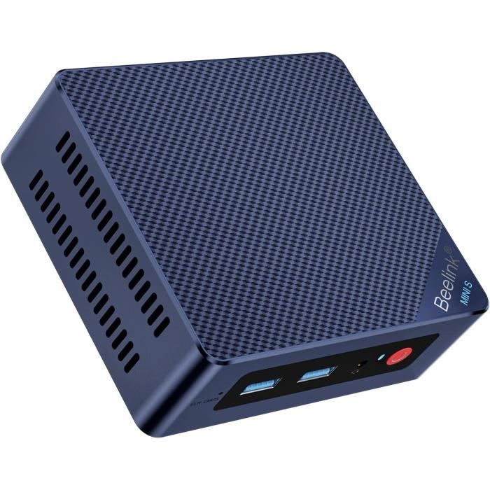 Beelink MINI-S12 Pro Mini PC,12th Gen Intel Alder Lake-N100 Processor Up To 3.40GHz,16GB RAM 500GB SSD Business Ordinateur De Bur