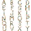 1PC 26 Letters Colorful Jewelry Gifts for Women Alphabet Brooch A-Z Rhinestone Letter Pin