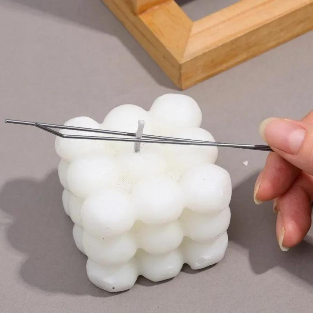 20pcs Candle Wick Holders Candle Wick Fixer Cotton Wick Fixed Iron Clip Stabiliser DIY Candles Making Device Tool Accessories