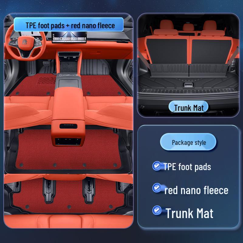 BYD Tang L 2025 Floor Mats TPE Interior Accessories