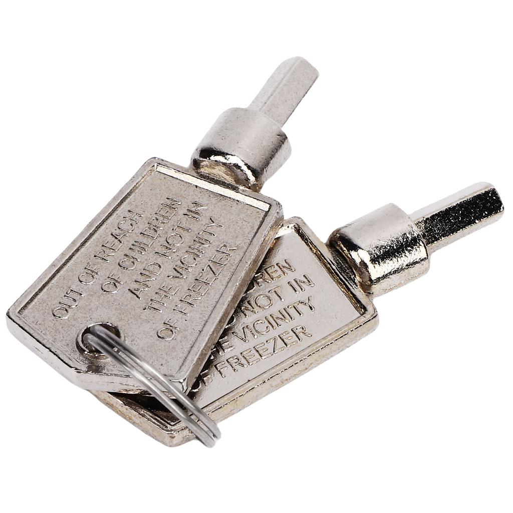 2 BUC Chei Congelator Aliaj de Aluminiu Portabil Pentagonal Cheie Ușă de Sticlă Cabinet Frigider