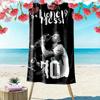 Messi Flame Print Beach Towel, Large Soft Quick Dry Towel for Beach Camping Swimming