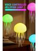 Colorful Sound-Activated Jellyfish Light with Floating Tentacles for Ambient Lighting