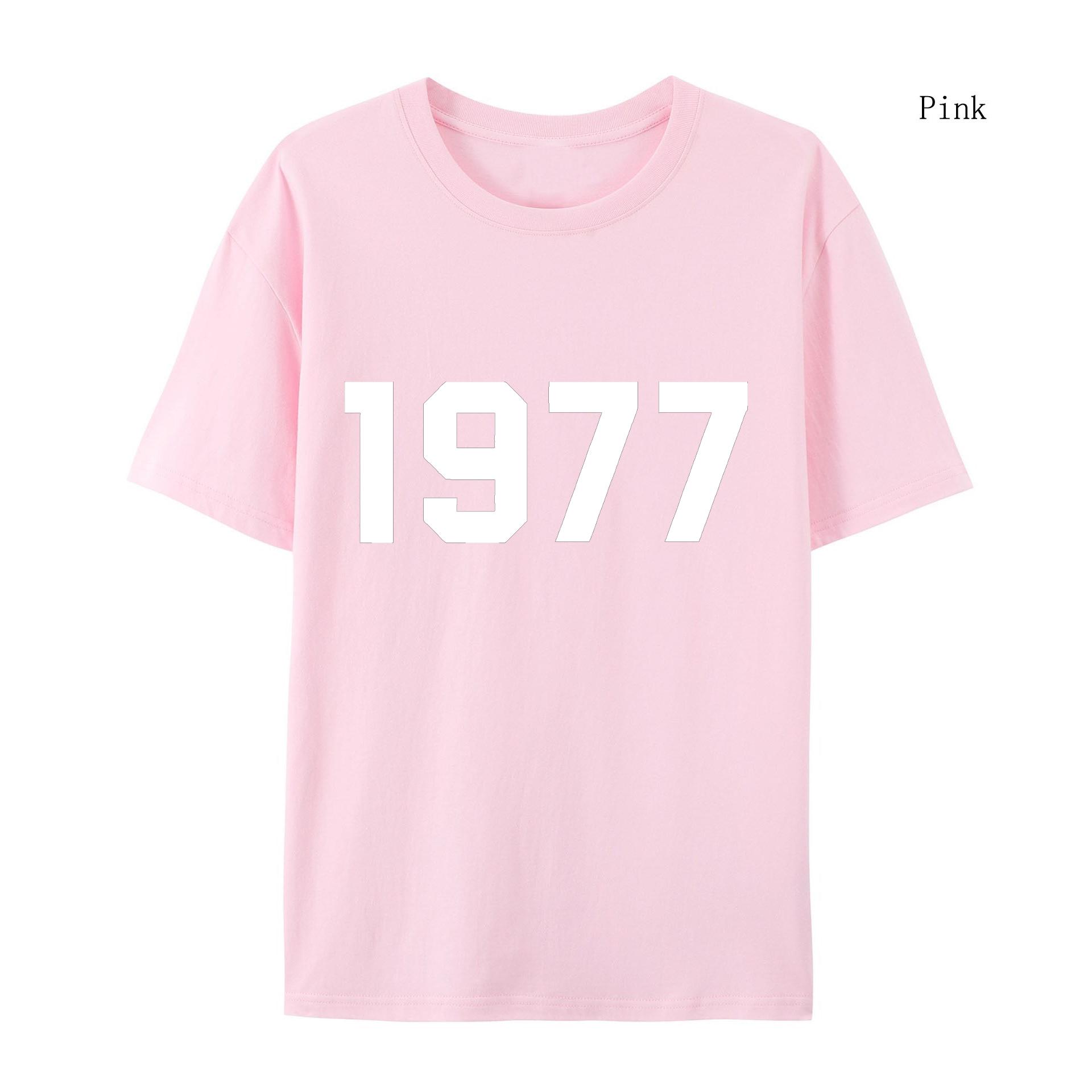 

1977 Хлопковая футболка для мужчин и женщин, модный бренд High Street, свободная флисовая хлопковая футболка, осенне-зимняя теплая хлопковая футболка S