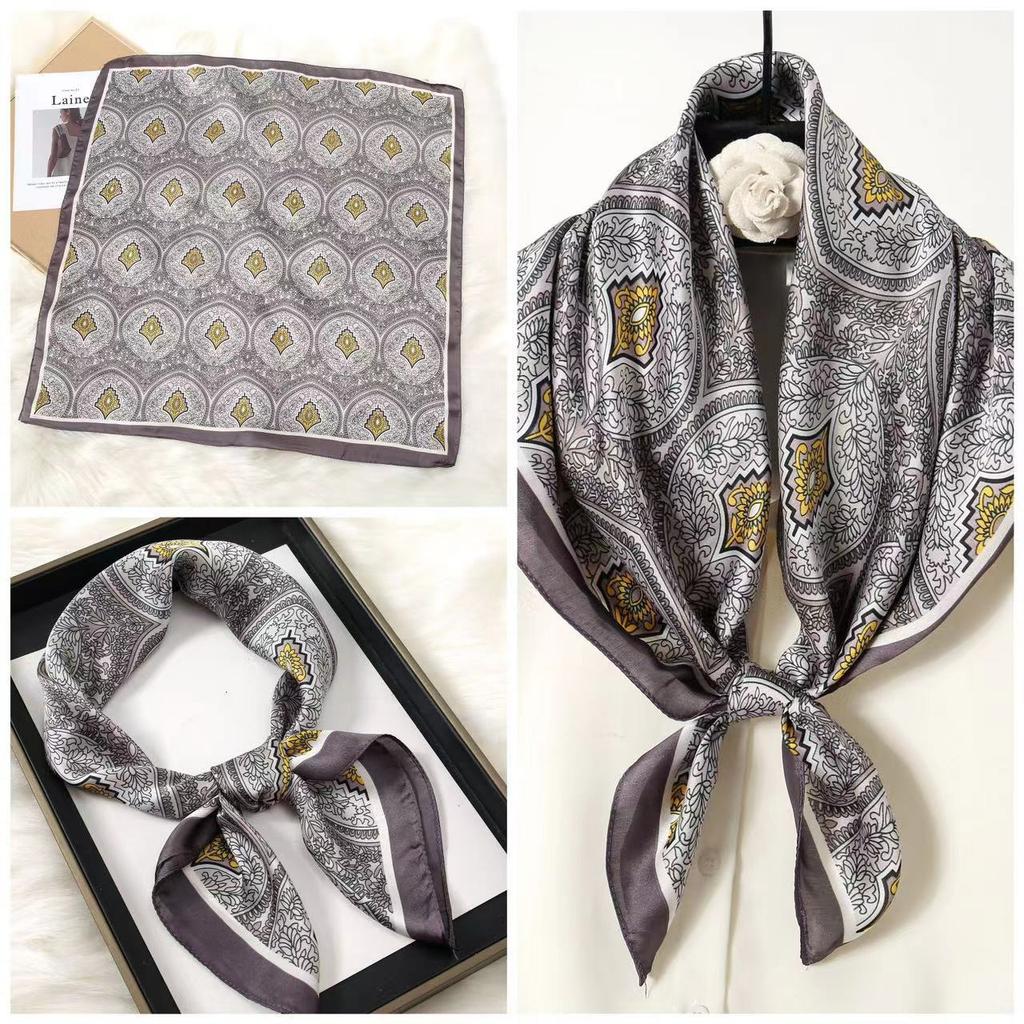 Eleganti Foulard di Seta da Donna Con Centinaia di Camicie, Assistenti di Volo, Decorazione Professionale, Protezione del Collo, Foulard, 70 Foulard Quadrati Piccoli.