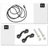 Kayak Canoe Elastic String C Rings Hooks Screw Set for Inflatable Surfing Boat Sport