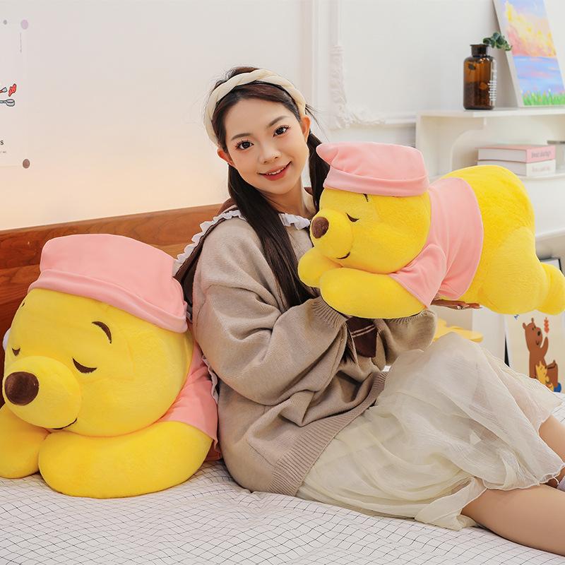 37-47cm Disney Winnie The Pooh Plush Toys Doll Cute Large Cartoon Plushie Anime Birthday Pillow Doll Stuffed Gift for Kids Xmas