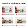 1/2" Thread Brass Quick Connector Garden Watering Adapter Drip Irrigation Copper Hose Quick Connector Fittings 1 Pcs