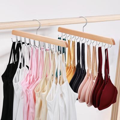20 Hook Wooden Belt Hanger Multi-Functional Organizer Space-Saving Clothes Drying Rack for Scarves Belt Home Storage for Bedroom