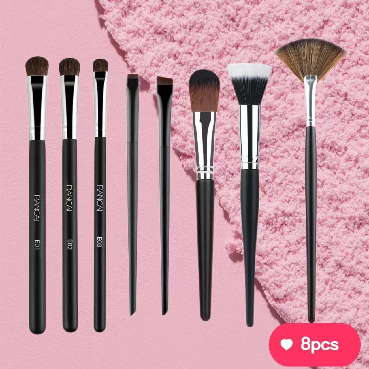 Horse Hair Eyeshadow Blade Eyebrow Brush Spot Brush Fan Brush Foundation Brush Multifunctional Makeup Tool