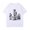 Oasi Band Album T-Shirt Men's and Women's Summer American Vintage British Rock Graffiti Short Sleeve Clothes Casual Top Popular