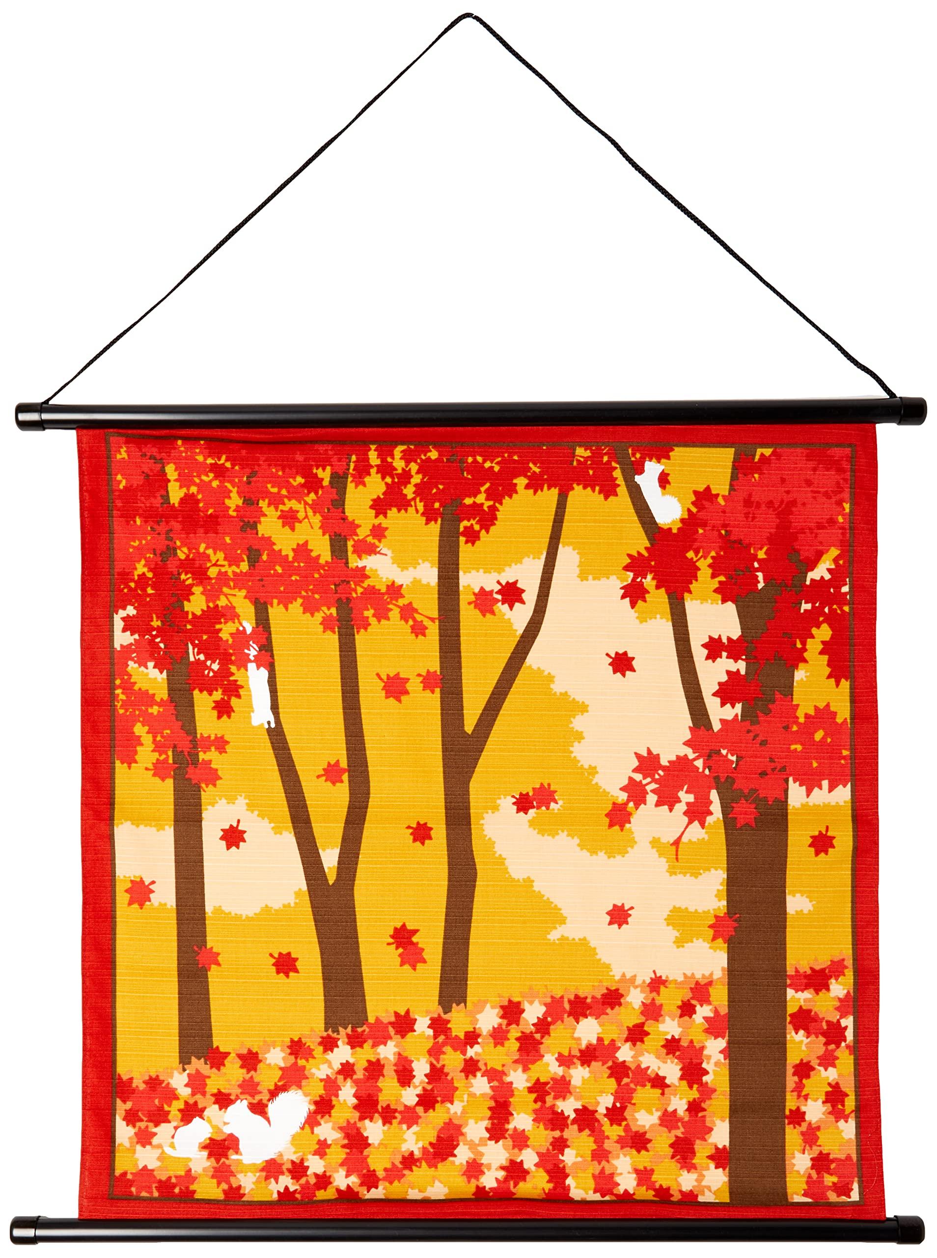 Маэда Сенко Цветочный пейзаж Маленький гобелен Фурошики Осенние листья