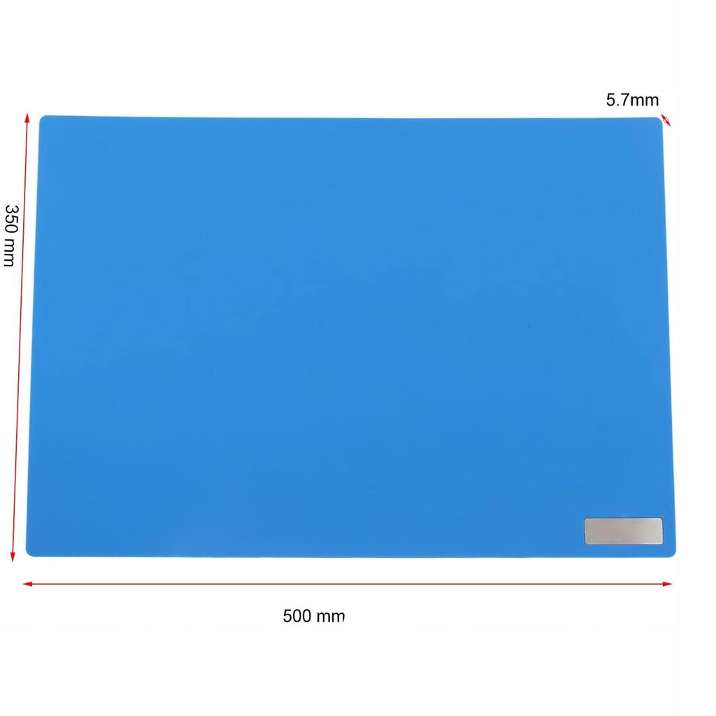 Rosfix Silikonowa Mata Lutownicza 500x350mm – Odporność na Temperatury do 500°C | Antystatyczna | Łatwa w Czyszczeniu
