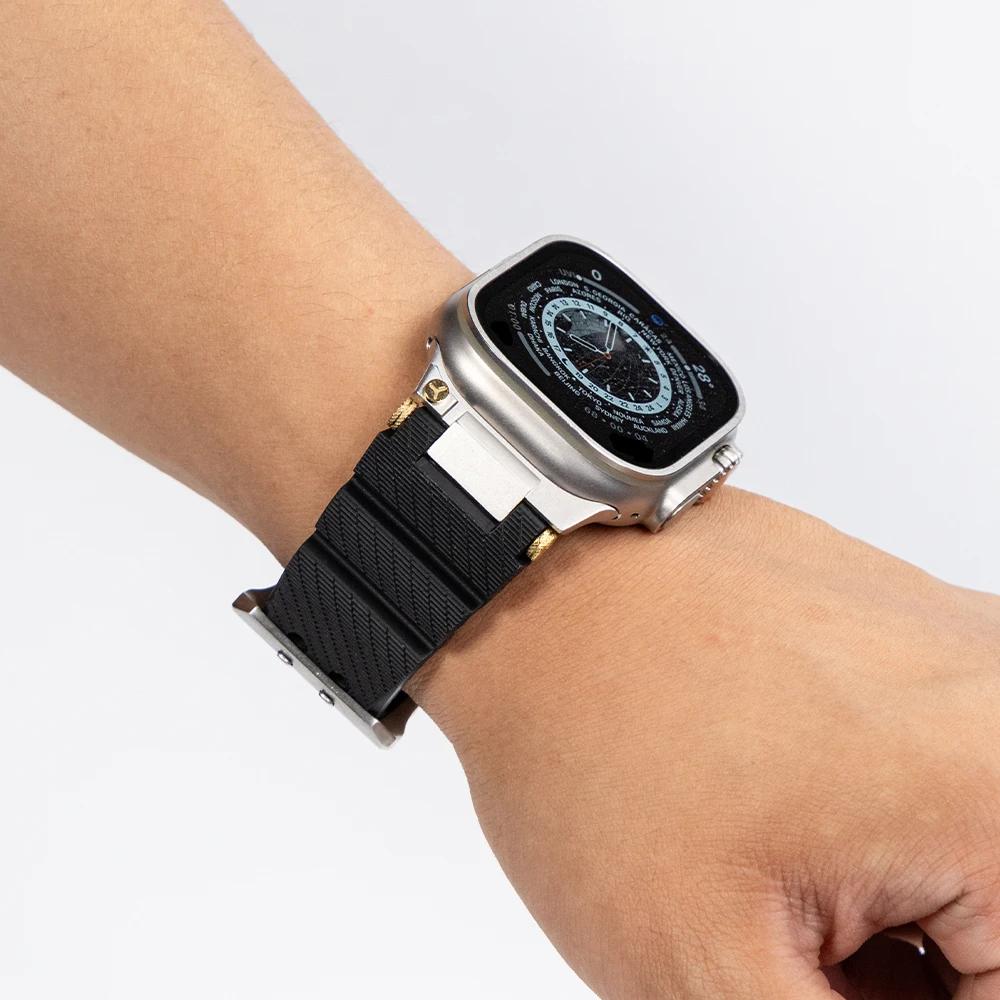 Silicone Sports Strap For Apple Watch Ultra 2/3 49mm Series 11 46mm 10 9 8 7 45mm Rubber Band for IWatch 6 5 4 Se 44mm 42mm Bracelet