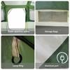 Family Tent with Roof White and Green 435 x 255 x 216 cm