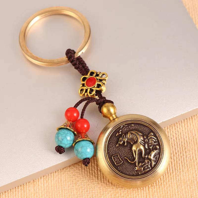 Horse Pendants Chinese Zodiac Keychain Vehicle Pendants 2026  Year Souvenir