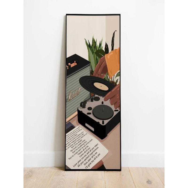 Elegant Black Woman African American Couple Canvas Poster Print Wall Art for Living Room Bedroom  Perfect Home Decor Gift