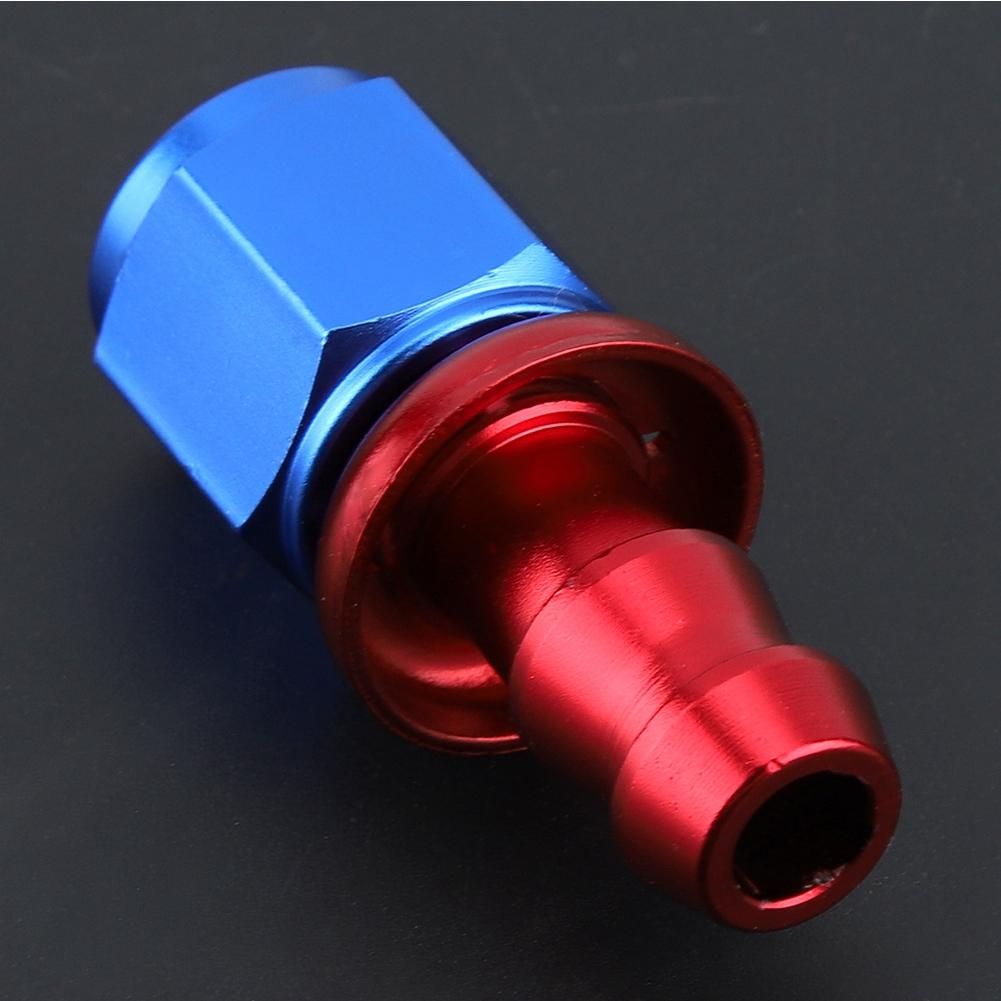 AN6 Straight Push On Twist Lock Oil Gas Fuel Line Hose End Male Fitting