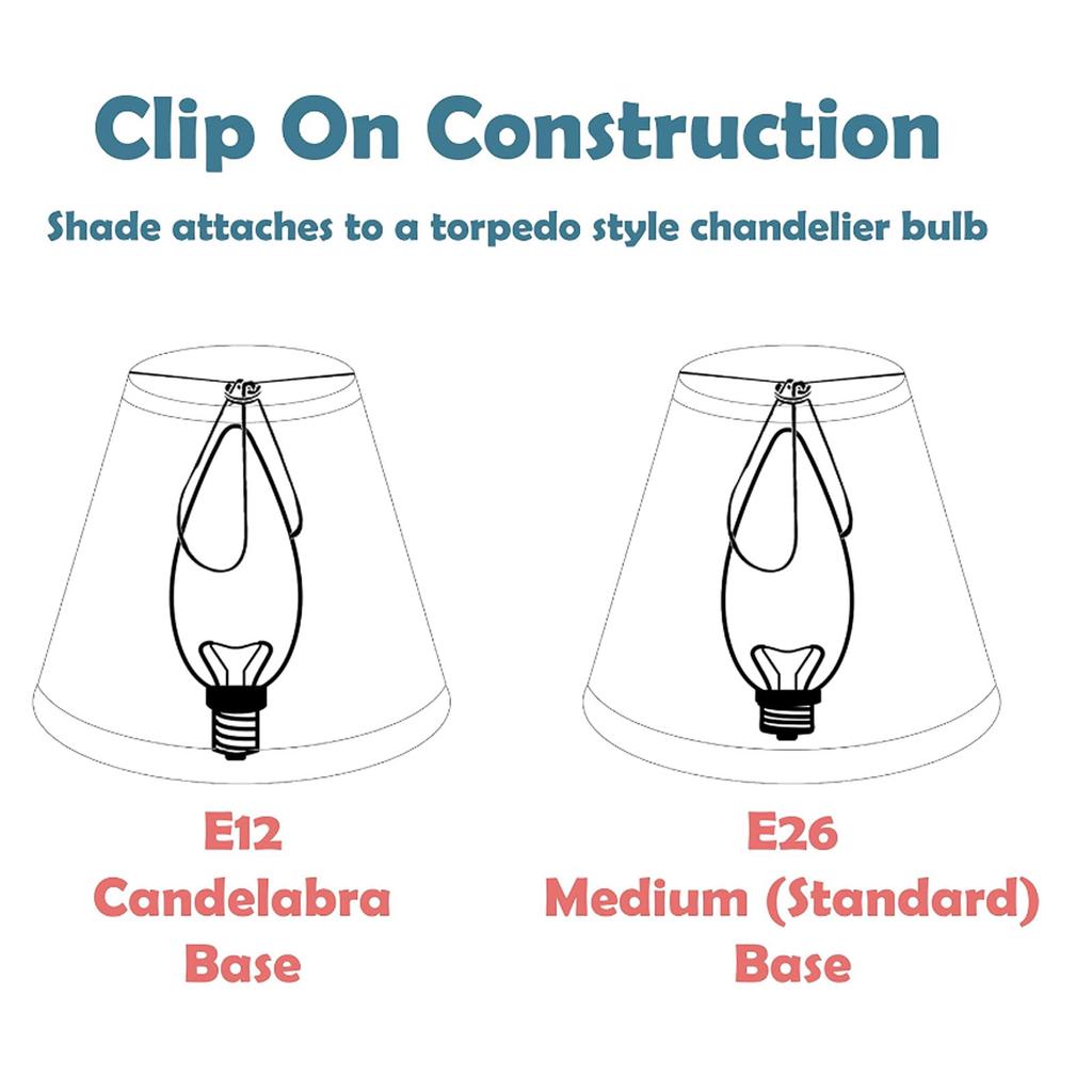 6 Pcs Fabric Lamp Shade Simple Pleated Universal Cloth Lampshade for Floor Table Lamps