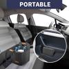 Dark Gray Portable Insulated Drink Carrier Foldable Cup Holder For Car Travel Delivery Coffee Beverage Outdoor Daily Storage