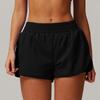 Quick Dry Yoga Shorts - Butt Lifting, Fake Two-Piece Design for Running & Fitness