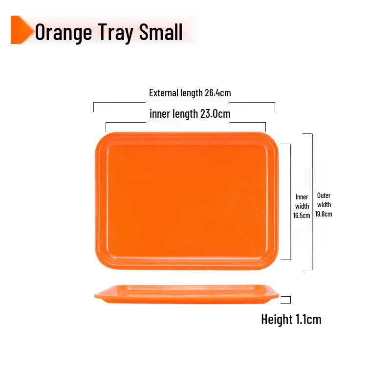 European Style Rectangular Melamine Serving Tray