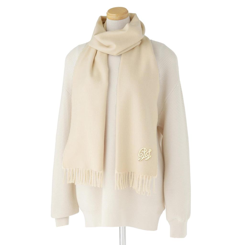PAUL JOE ACCESSOIRES Joe Scarf with Logo 30cm x 180cm Brand Package Included [Paul & Joe] [Moonbat] & (Paul & Accessories) Brooch, 48140, Women's,