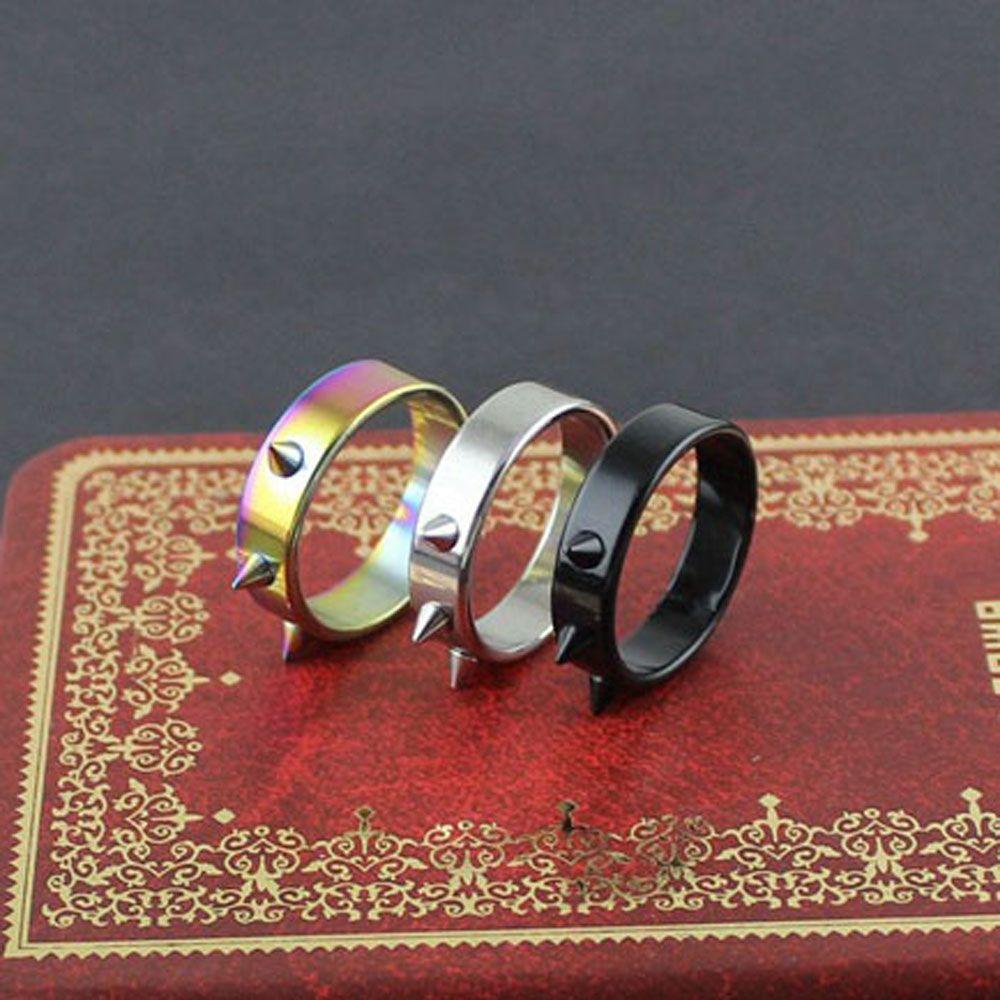 Acessórios de Moda Tendência Segurança Sobrevivência Anel de Dedo Anel de Polegar para Homens e Mulheres