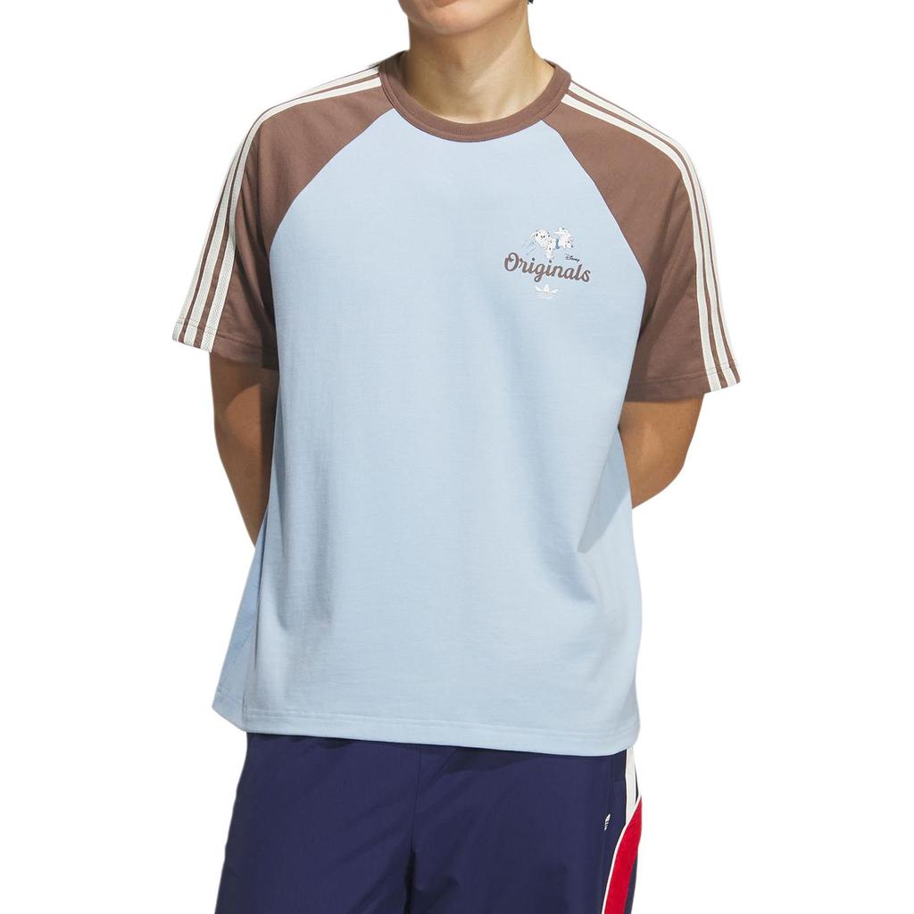 Adidas Originals X Disney Collaboration Dalmatian Raglan T-Shirt Unisex Tops KG6686