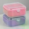 1Pce Travel Mini Soap Box Portable Leak Proof Soap Storage Box, Suitable For Dormitory Travel, Camping