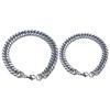Steel Silver Color Punk Hand Chain Accessories Heavy Chain Men's Bracelets Bracelets Punk Jewelry