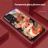 New Cartoon Snake For Samsung Galaxy S10 20 Plus 21 FE 22 23 24 FE 25 Ultra Black Tempered Glass Phone Case Hard Shell