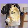 Sweet And Stylish Nylon College Backpack For Girls Starry Design Breathable And Lightweight