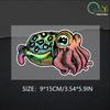 Self-Adhesive Decal CUTTLEFISH Car Sticker Waterproof Auto Decors on Bumper Rear Window Laptop