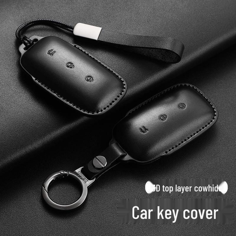 Geely Galaxy L7/L6/e8 Leather Key Case for Men & Women with Starship Buckle
