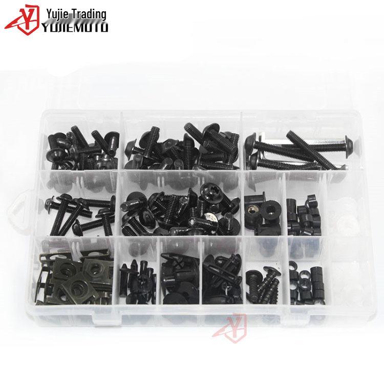Honda Motorcycle Universal Fairing Windshield Bolt Kit - Multicolor Screws