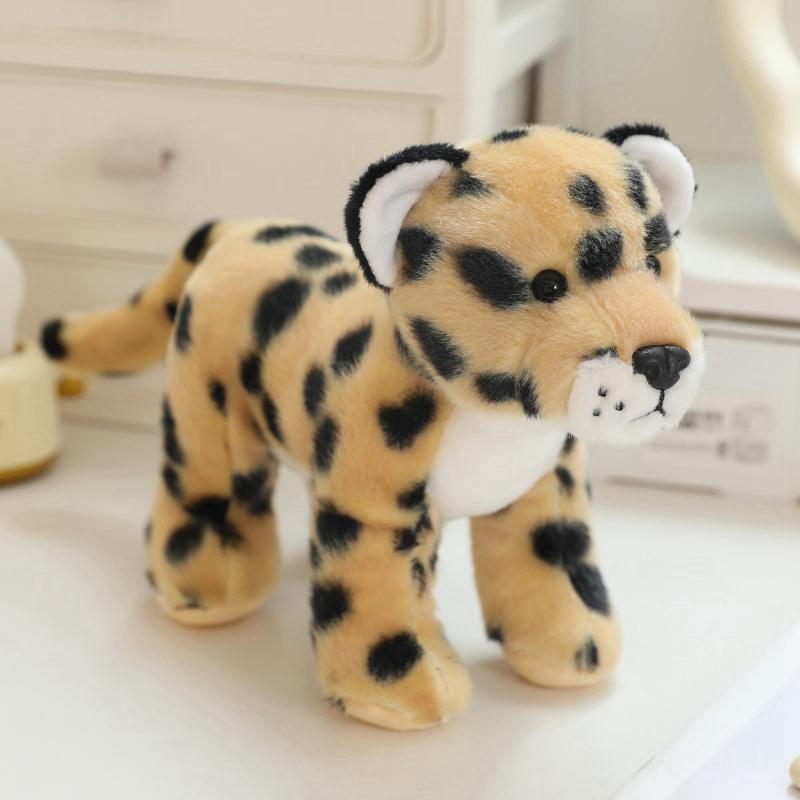 20cm Forest Standing Animals Plush Toy Cute Giraffe Lion Fox Tiger Birthday Gift Kids Baby Accompany Appease Dolls Christmas pre