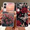 For Vivo Y19S V2419 Elegant Floral Butterfly Painting Phone Case For Vivo Y19s Y 19S 4G Soft Silicone TPU Cases